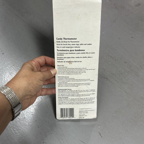 Baker’s Secret Candy Thermometer 1999 EKCO Housewares New In Package Vintage - Picture 3 of 4